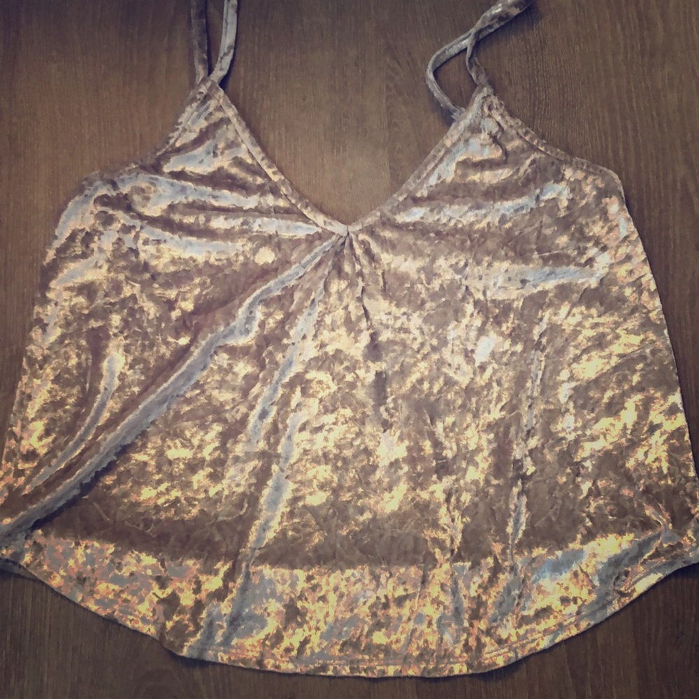 Full Tilt Light Pink Shimmery Tank Top